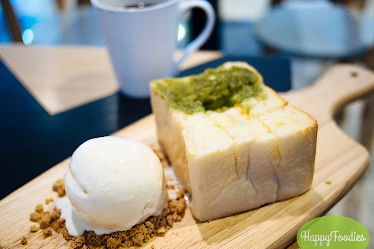Cafe Shibuya Salted Egg and Green Tea Lava Toast